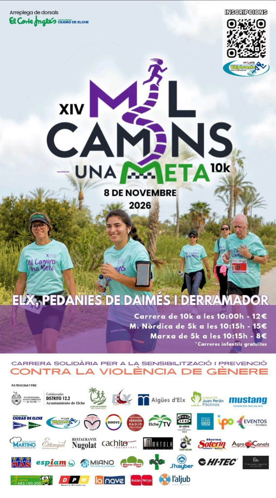 Cartel XIV Mil Camins Una Meta, 8 de noviembre de 2026